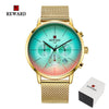 Fashion Color Chronograph Watch with Bright Glass