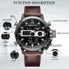 Multifunction Waterproof Luminous Wristwatch