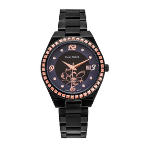Black Flower Watch