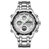 Exclusive Silver Steel 2-in-1 Watch
